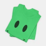Chesney Richter Green Smile Shirt Close-up
