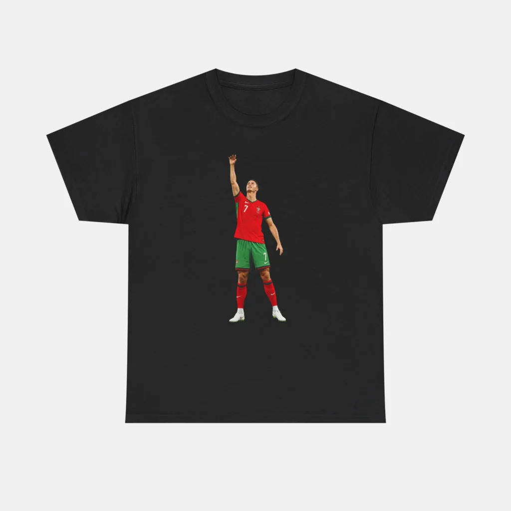 Cristiano Ronaldo Portugal Reaching Sky Celebration Shirt