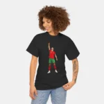 Cristiano Ronaldo Portugal Reaching Sky Celebration Shirt Women