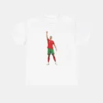 Cristiano Ronaldo Portugal Reaching Sky Celebration Tee