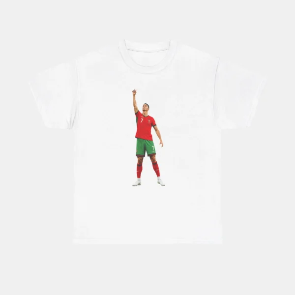 Cristiano Ronaldo Portugal Reaching Sky Celebration Tee