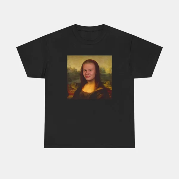 Erling Haaland Meme Mona Lisa Tee