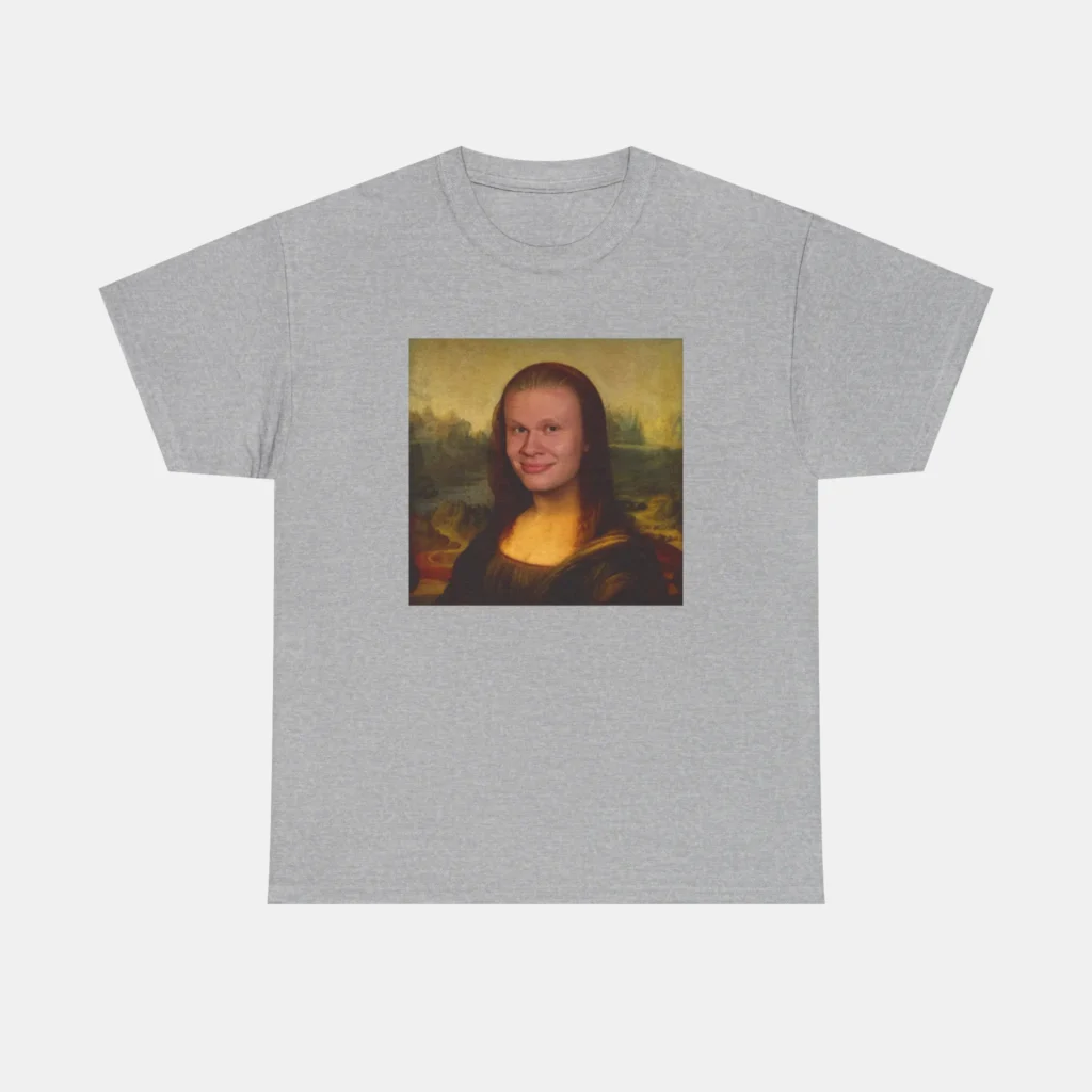 Erling Haaland Meme Mona Lisa Shirt