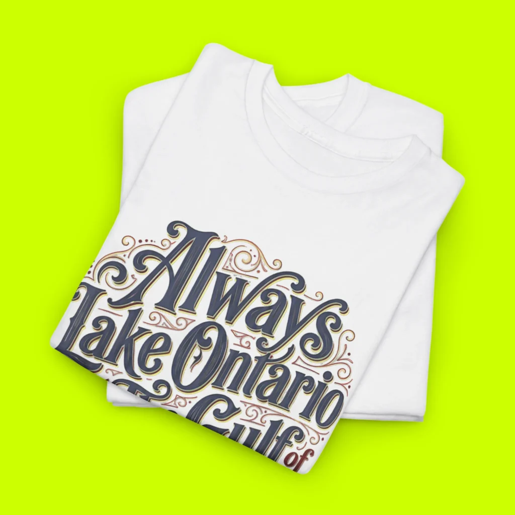 Always Lake Ontario and The Gulf of Mexico Shirt Close-up