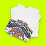 Hilary Duff Knicks Championship T Shirt Close-up