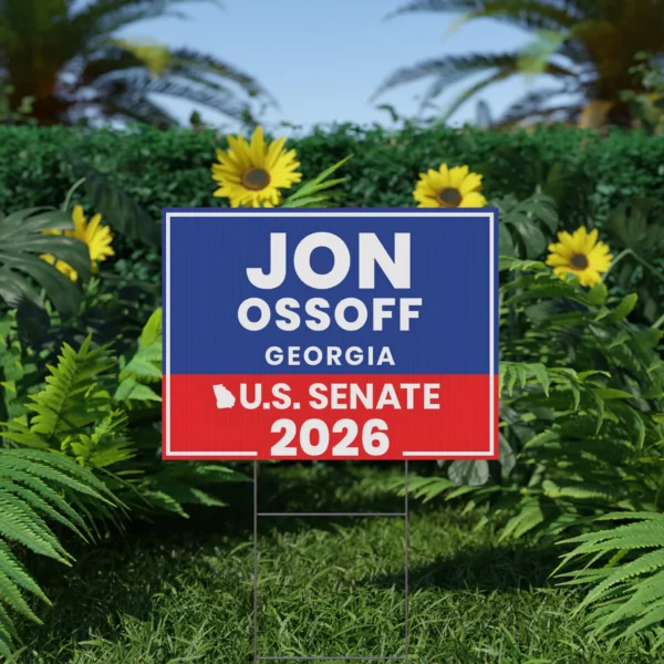 Jon Ossoff Georgia Senate 2026 Yard Sign