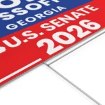 Jon Ossoff Georgia Senate 2026 Yard Sign Close-up