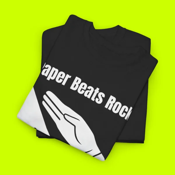 Paper Beats Rock Shirt Close-up