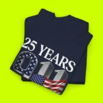 Remember Honor Unite 25th Anniversary 9 11 Shirt Close-up