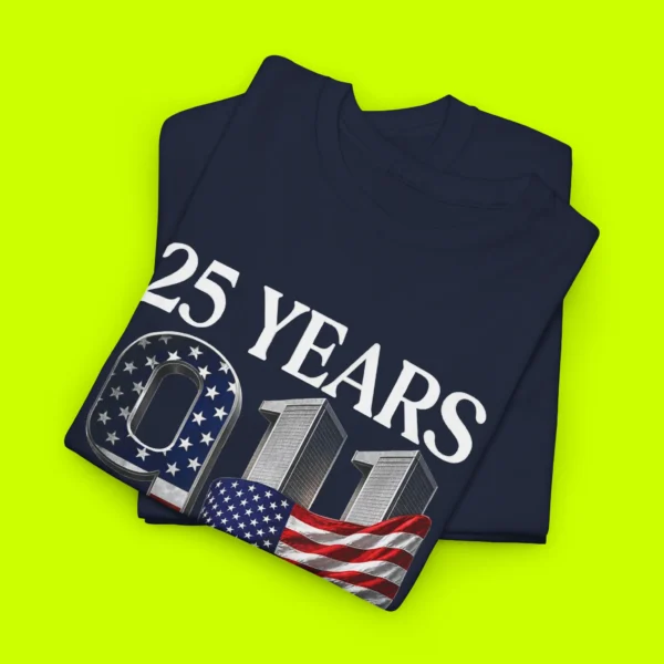 Remember Honor Unite 25th Anniversary 9 11 Shirt Close-up