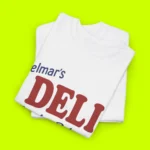 Spiderman 2026 Delmar’s Deli Shirt Close-up