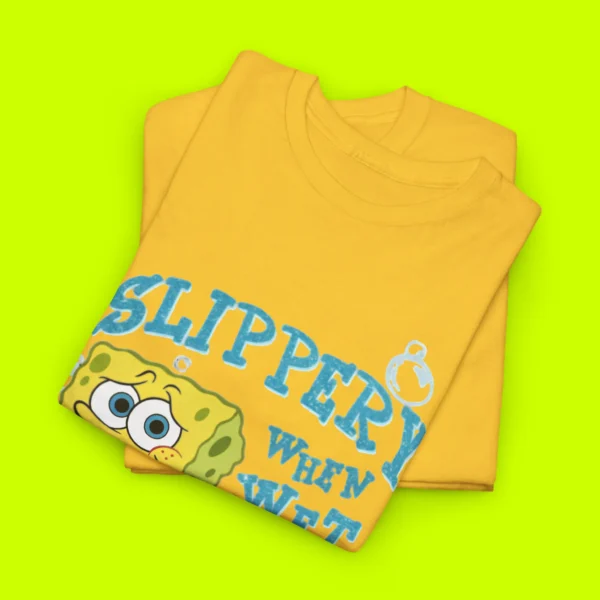 SpongeBob Slippery When Wet Shirt Close-up