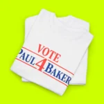 Vote Paul 4 Baker Shirt Close-up