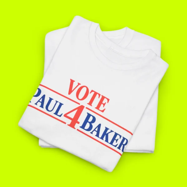 Vote Paul 4 Baker Shirt Close-up