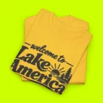 Welcome to Lake America Trump Shirt Close-up