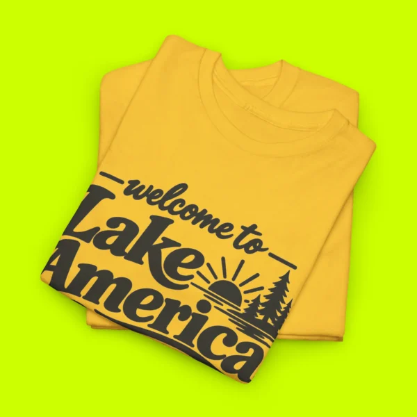 Welcome to Lake America Trump Shirt Close-up