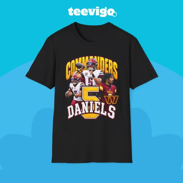 Commanders 5 Jayden Daniels Shirt