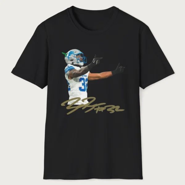 Brian Branch Middle Finger With Signature Shirt